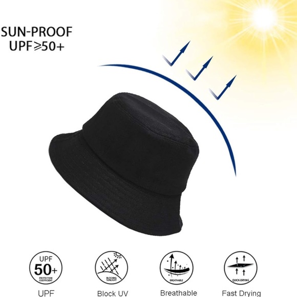 Unisex Reversi Bucket Hat - Black